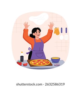 Haciendo Ilustración vectorial de pizza.  Archivo EPS 10