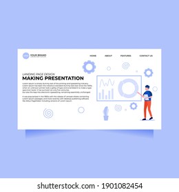 Making presentation Landing Page Design