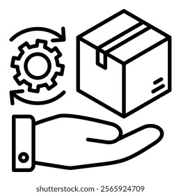 Making Process Icon Element For Design