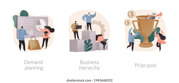 Making profit abstract concept vector illustrations.