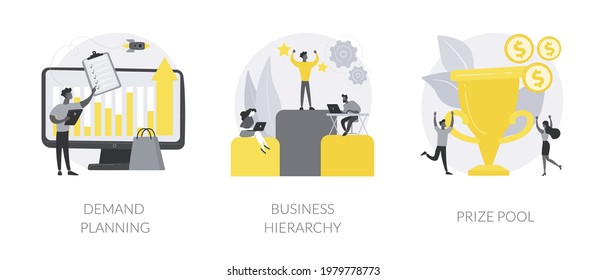 Making profit abstract concept vector illustrations.