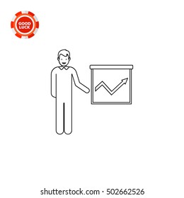 Making Report Line Icon