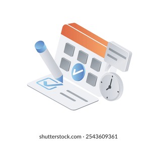 Making schedule planning using calendar checklist