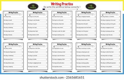 Making sentence for children worksheet