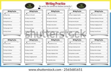 Making sentence for children worksheet