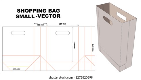 making small shopping bags is very easy. just cut into slices & fold. glue on the part that has been marked. it's easy, right..