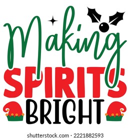 making spirits bright vector file