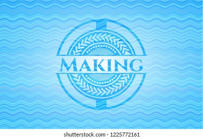 Making water representation style emblem.