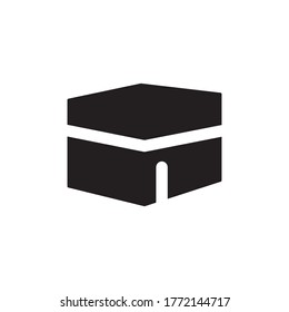 Makkah Kaaba Muazzama / Ka'aba cube flat vector icon for apps and websites