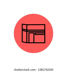 Makkah Kaaba Sharif icon - vector