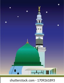 Makkah & Madina Sharif Vector Eps