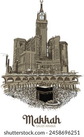 Makkah, Saudi Arabia Vector art