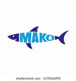 Mako Shark Vector Logo