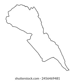 Makueni County map, administrative division of Kenya. Vector illustration.