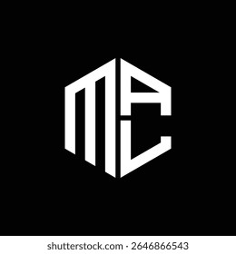 
Logótipo MAL Ícone MAL monograma MAL Letra MAL minimalista Círculo plana Design de logotipo abstrato moderno exclusivo.