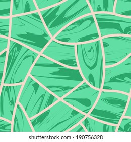 Malachite cobblestone of seamless background.
