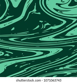 Malachite Texture. Green Stone Vector Background. Japanese Suminagashi Liquid Paint Pattern. Green Malachite Texture. Rich Trendy VIP Gemstone Decoration. Elegant Marble Background. Green Ink Splash.