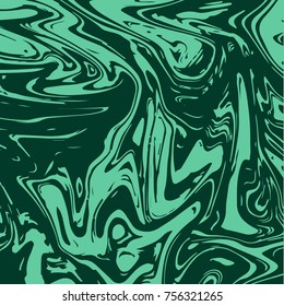 Malachite Texture. Green Stone Vector Background. Japanese Suminagashi Liquid Paint Pattern. Green Malachite Texture. Rich Trendy VIP Gemstone Decoration. Elegant Marble Background. Green Ink Splash.