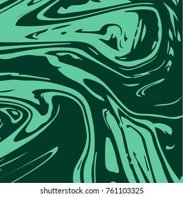 Malachite Texture. Green Stone Vector Background. Japanese Suminagashi Liquid Paint Pattern. Green Malachite Texture. Rich Trendy VIP Gemstone Decoration. Elegant Marble Background. Green Ink Splash.