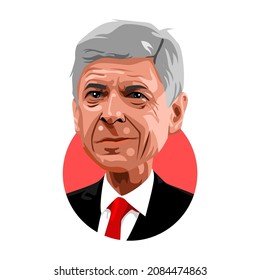 Malang, Indonesia - December 2 2021; Arsène Wenger Is A French Former Football Manager And Player Who Is Currently Serving As FIFA's Chief Of Global Football Development