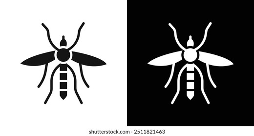 malaria icon Flat fill set collection