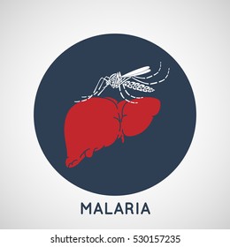 MALARIA vector logo icon design
