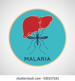 MALARIA vector logo icon design