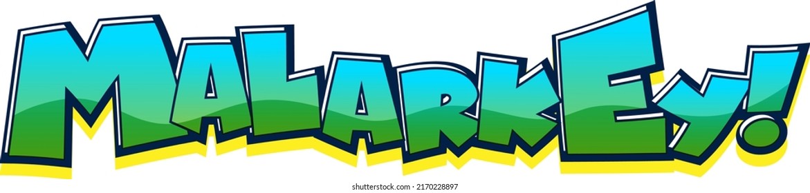 Malarkesische einzelne Worttextgrafik