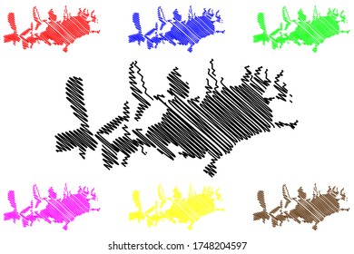 Malatya City (Republic of Turkey, Eastern Anatolia Region) map vector illustration, scribble sketch City of Malatya map