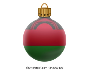 malawi christmas ball isolated