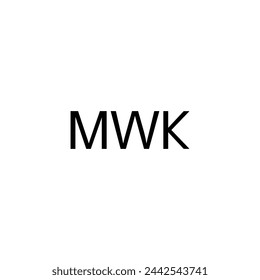 Malawi Currency Symbol, Malawian Kwacha Icon, MWK Sign. Vector Illustration