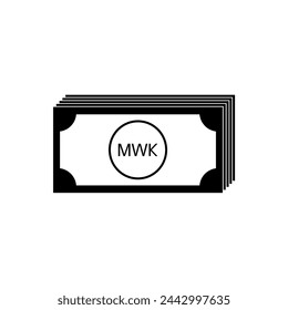 Malawi Currency Symbol, Malawian Kwacha Icon, MWK Sign. Vector Illustration