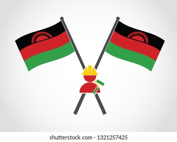 Malawi Emblem Worker