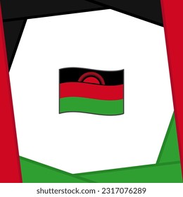 Malawi Flag Abstract Background Design Template. Malawi Independence Day Banner Social Media Post. Malawi Banner