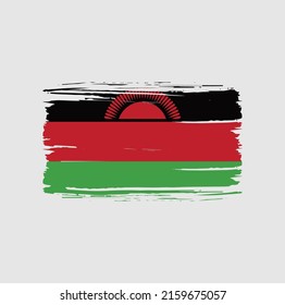 Malawi Flag Brush. National Flag