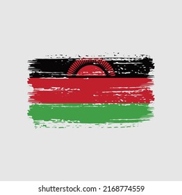 Malawi Flag Brush. Nationalflagge