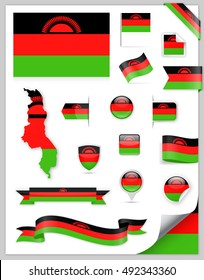 Malawi Flag Set - Vector Collection