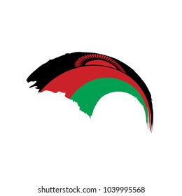 Malawi flag, vector illustration