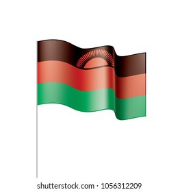Malawi flag, vector illustration