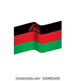 Malawi flag, vector illustration on a white background