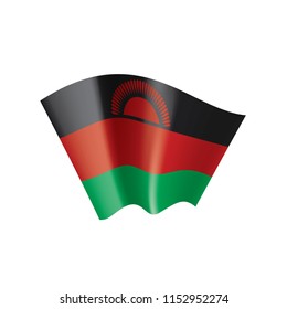 Malawi flag, vector illustration on a white background