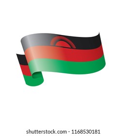Malawi flag, vector illustration on a white background