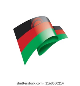 Malawi flag, vector illustration on a white background