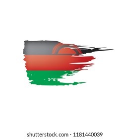 Malawi flag, vector illustration on a white background.