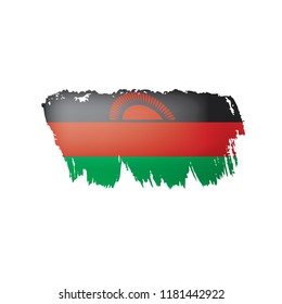 Malawi flag, vector illustration on a white background.