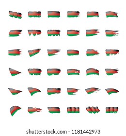 Malawi flag, vector illustration on a white background.