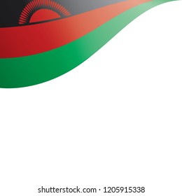 Malawi flag, vector illustration on a white background