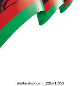 Malawi flag, vector illustration on a white background