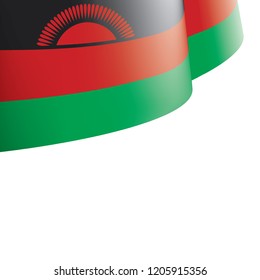Malawi flag, vector illustration on a white background