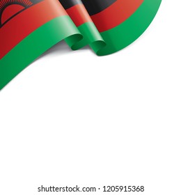 Malawi flag, vector illustration on a white background